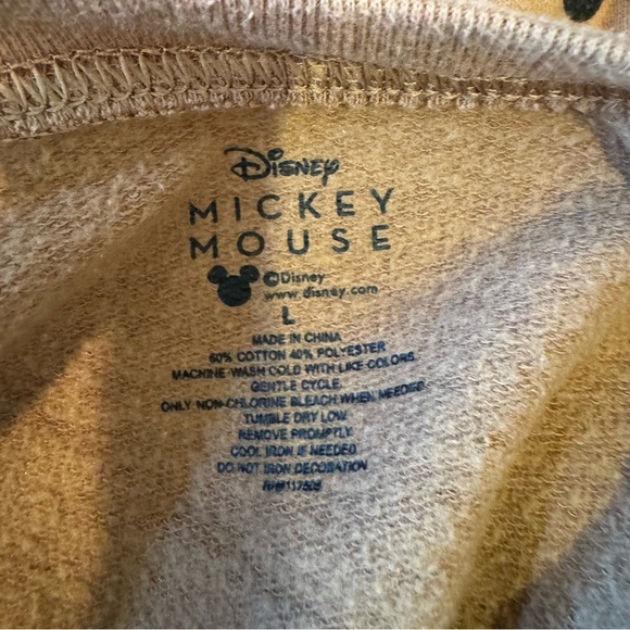 DISNEY Mickey Mouse 1928 Adult Pullover Sweatshirt Black Brown The One And Only - Picture 4 of 4